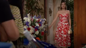 Rebecca Vallance Barcelona Midi Skirt worn by Hope Logan (Annika Noelle) as seen in The Bold and the Beautiful on July 4, 2024