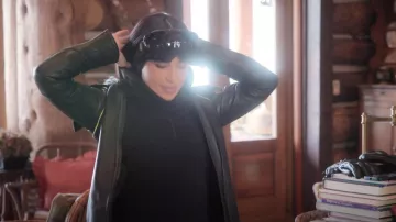 Chanel Pre Owned 2004 Hooded Leather Jacket worn by Kim Kardashian as seen in The Kardashians (S05E07)