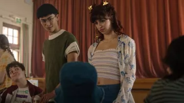 Superdry Embroidered Smocked Cami Top worn by Lauren Gibson (Yali Topol Margalith) as seen in A Good Girl's Guide to Murder (S01E04)