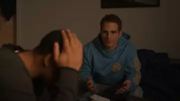 Amiri Men's Ouija Board Pullover Hoodie worn by Brayden Weston (Gianni Paolo) as seen in Power Book II: Ghost (S04E05)