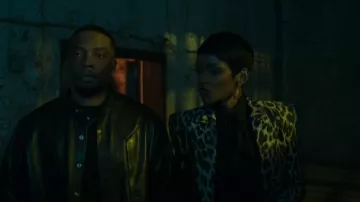 Balmain Leopard Jacquard Blazer worn by Norma as seen in Power Book II: Ghost (S04E05)