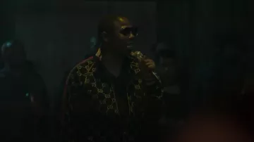 Gucci GG Jacquard Cotton Jacket worn by Ron Samuel Jenkins (Gbenga Akinnagbe) as seen in Power Book II: Ghost (S04E05)