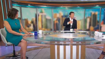 Robe crayon de travail Miusol Slim Style portée par Dana Jacobson comme on le voit dans CBS Mornings le 7 juillet 2024