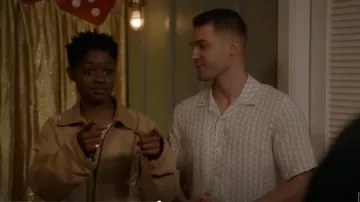Rag & Bone Printed Resort Avery Relaxed Fit Button Down Shirt portée par Asher Adams (Cody Christian) comme on le voit dans All American (S06E14)