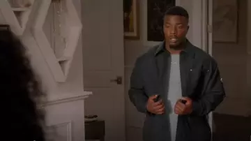 Objects IV Life Navy Shell Jacket worn by Spencer James (Daniel Ezra) as seen in All American (S06E14)