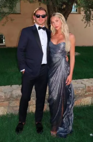 Maria Lucia Hohan Strapeless Metallic Gown worn by Alix Earle on her Instagram Post on July 7, 2024