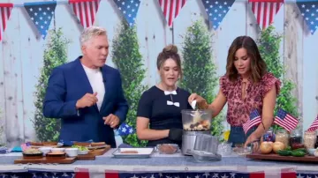 Robe Ted Baker Otisia portée par Carleigh Bodrug vue dans Good Morning America le 4 juillet 2024