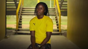 Maillot Puma Teamgoal 23 porté par Sharicka Jackson comme on le voit dans SPRINT (S01E02)
