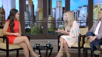 Staud Sheila Sleeveless Mini Dress worn by Jenn Tran as seen in LIVE with Kelly and Mark on  July 8, 2024