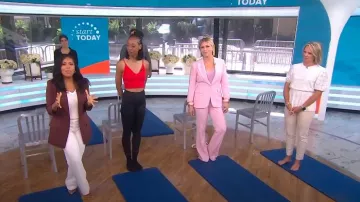 Generation Love Wesley Crepe Pants worn by Jill Martin as seen in Today on  July 8, 2024