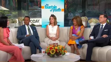 Erdem Mackenzie Dress worn by Savannah Guthrie as seen in Today on  July 9, 2024