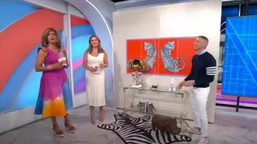 Sandale compensée à plateforme Veronica Beard Gianna portée par Hoda Kotb, comme on le voit dans Today with Hoda & Jenna le 9 juillet 2024
