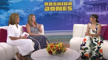 Julia Heuer Handpleated Kenza Skirt worn by Rashida Jones as seen in Today with Hoda & Jenna on  July 10, 2024