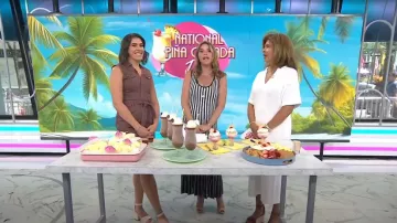 Robe ceinturée Paige Kelsee portée par Katie Stilo comme on le voit dans Today with Hoda & Jenna le 10 juillet 2024