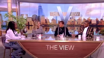 Magnolia Pearl Washed Overalls worn by Whoopi Goldberg as seen in The View on July 10, 2024