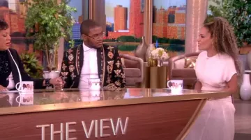 Toteme Semisheer Plissé Maxi Skirt worn by Sunny Hostin as seen in The View  on  July 10, 2024