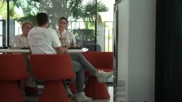 Dior B23 High-Top Sneaker White and Black Dior Oblique Canvas worn by Sergio Carrallo as seen in The Real Housewives of Dubai (S02E06)