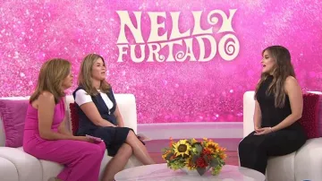 Vestido jersey midi Balmain Diamond Rib usado por como se vio en Today with Hoda & Jenna el 11 de julio de 2024