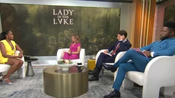 Robe Reiss Mason portée par Natalie Morales telle que vue dans CBS Mornings le 11 juillet 2024