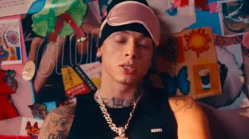 6PM Black 6PM Tank Top worn by Central Cee in Ice Spice, Central Cee - Did It First (Official Video)