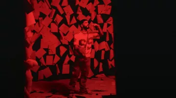 Amiri Stone Indigo & Blue Bandana Carpenter Jeans worn by Anuel AA in ANUEL AA, YOVNGCHIMI - Baby Demon (Video Oficial)