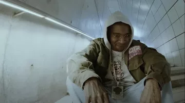 Members of the Rage Olive Green Space Program Overshirt worn by Kid Cudi in Kid Cudi - SUPERBOY [Official Video]