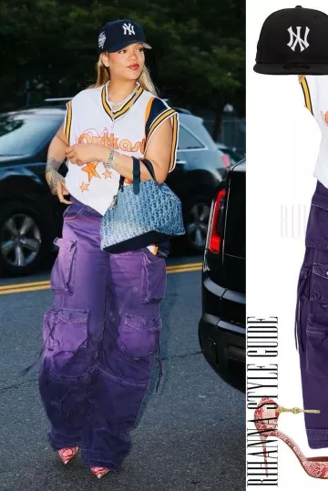 Rihanna llevará la camiseta de baloncesto NYC Outkast en Nueva York en julio de 2024