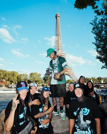 Burberry Black Logo Paddy Crossbody Bag worn by Blessd on the Instagram account @blessd