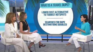 Sandalia Jimmy Choo Hawke en Negro/Dorado usada por Savannah Guthrie como se ve en Today el 12 de julio de 2024