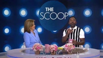 Jacquemus Le Polo Maille Ola Shirt worn by Justin Sylvester as seen in Today on  July 15, 2024