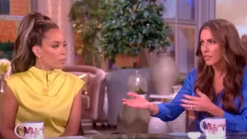 Anna Quan Estelle Satin Maxi Dress worn by Sunny Hostin as seen in The View on July 15, 2024