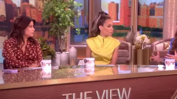 Diane von Furstenberg Lily Mesh Dress portée par Ana Navarro comme on le voit dans The View le 15 juillet 2024