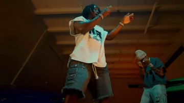 Fear of God x RRR123 INRI Cut Off Tee worn by Jack Boy in Jackboy - Really Rich (Official Video) (feat. Key Glock)