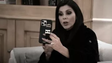 Alo Yoga Oversized Faux Fur Trench worn by Heather Dubrow as seen in The Real Housewives of Orange County (S18E01)