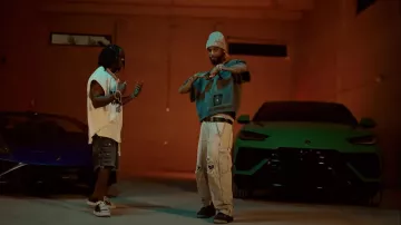 Cinturón Balenciaga Black & Silver BB Signature usado por Key Glock en Jackboy - Really Rich (Official Video) (feat. Key Glock)
