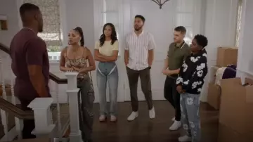 Balmain Monogram-jacquard Polo Shirt worn by Asher Adams (Cody Christian) as seen in All American (S06E15)