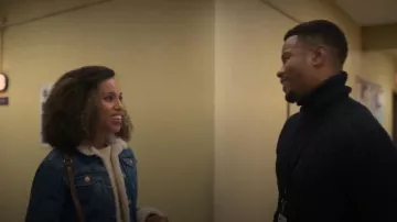 UnPrisoned Outfits: Paige Alexander (Kerry Washington) is wearing Levi's Denim Sherpa Jacket in season 2, episode 3