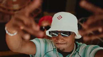 Gafas de sol Prada Black Symbole usadas por Rob49 en Rob49 - "Homebody Remix" feat. Moneybagg Yo, Bossman Dlow, Skilla Baby (Video musical)