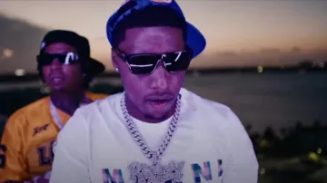 Burberry Black Square Sunglasses worn by Rob49 in Rob49 - "Homebody Remix" Feat. Moneybagg Yo, Bossman Dlow, Skilla Baby (Music Video)