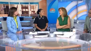 Alice + Olivia Willa Silk Button-Up Shirt worn by Chloe Melas as seen in Today on July 16, 2024