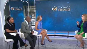 Chemise à col embelli A.L.C. Lark portée par Sheinelle Jones, comme on le voit dans Today le 16 juillet 2024