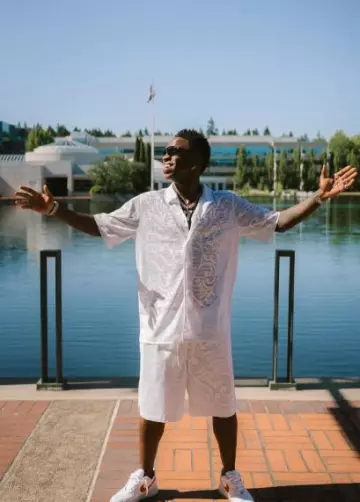 Nike x Nocta White Crochet Drapers Shirt worn by Vinícius Júnior on the Instagram account @vinijr