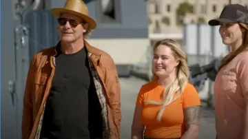 Belstaff Crosby Motorcycle Jacket worn by Ty Pennington as seen in Battle on the Beach (S04E06)