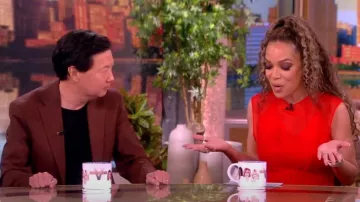 Khaite The Wes Dress worn by Sunny Hostin as seen in The View on July 16, 2024