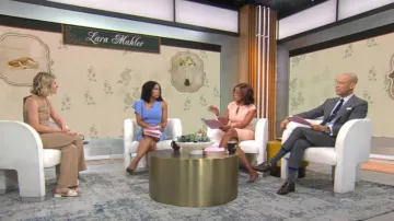 Robe Parker Shara portée par Adriana Díaz vue dans CBS Mornings le 16 juillet 2024