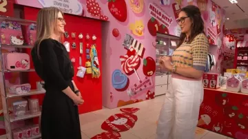 Diane von Furstenberg Jenny Sweater Top porté par Savannah Sellers comme on le voit dans Today le 18 juillet 2024