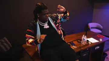 Nike Sportswear Windrunner Woven Lined Jacket worn by Big Homiie G in Big Homiie G - Realer and Realer