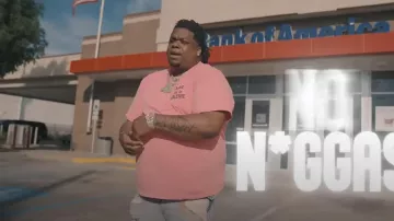 Gallery Dept. Pink Faded French Logo T Shirt worn by Big Homiie G in Big Homiie G - Realer and Realer