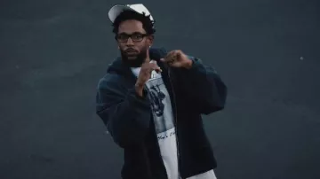 Martine Rose White Monkeys Hows It Hanging T Shirt worn by Kendrick Lamar in Kendrick Lamar - Not Like Us