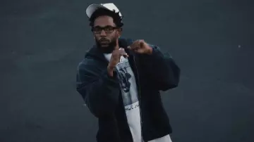 Martine Rose White Monkeys Hows It Hanging T Shirt worn by Kendrick Lamar in Kendrick Lamar - Not Like Us